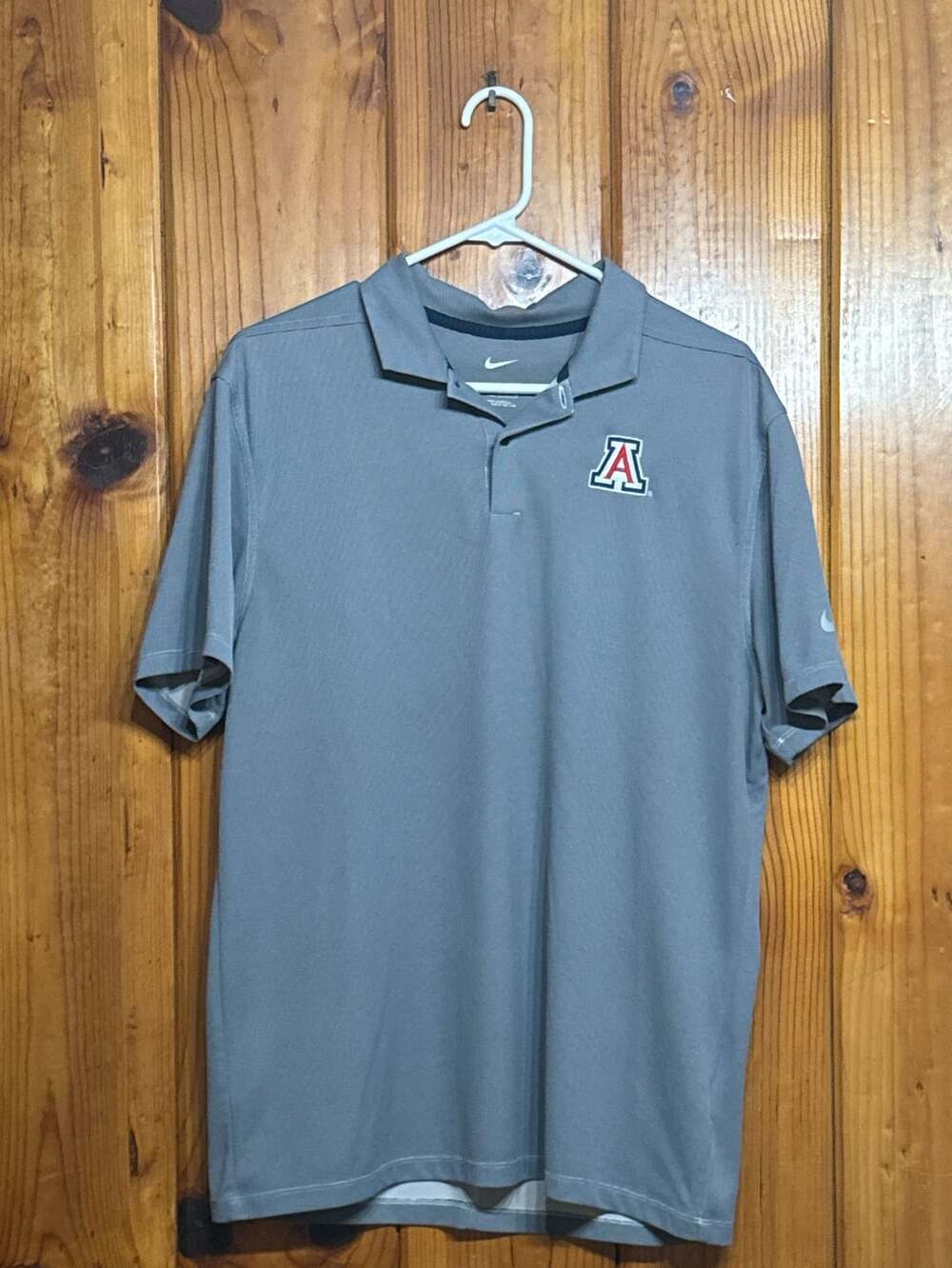 Nike Arizona Wildcats Dri-FIT Polo Shirt Size M Gray Golf College